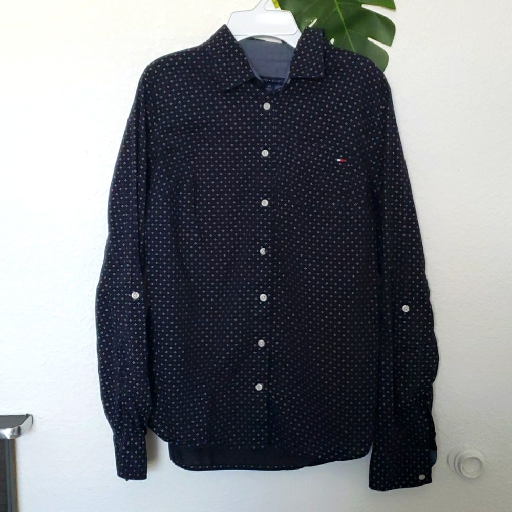 Tommy Hilfiger Long Sleeve Bottom Up Shirt